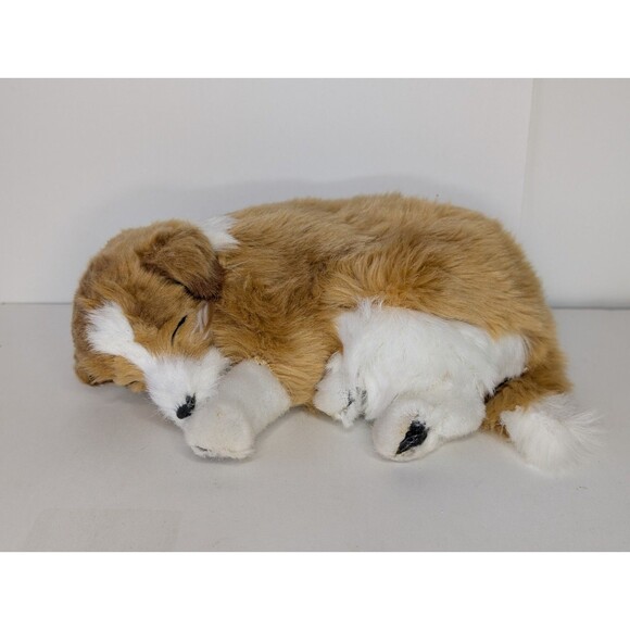 Perfect Petzzz Collie Lassie Dog Sleeping Toy 10" Not Working - Picture 1 of 8